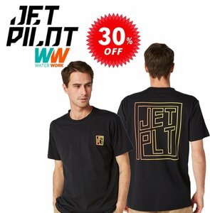 ジェットパイロット JETPILOT セール 30%オフ Tシャツ メンズ 送料無料 リニア SS Tシャツ W22602 ブラック/レッド M