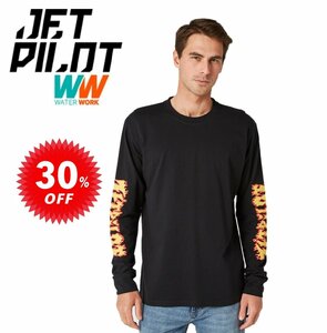 ジェットパイロット JETPILOT セール 30%オフ Tシャツ 送料無料 レイザー LS Tシャツ W22611 ブラック/イエロー S ロンT