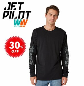 ジェットパイロット JETPILOT セール 30%オフ Tシャツ 送料無料 レイザー LS Tシャツ W22611 ブラック/ブラック L ロンT