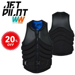 ジェットパイロット JETPILOT 2023 ライフジャケット セール 20%オフ 送料無料 カンタム X F/E ネオ ベスト JA22306 ブラック 2XL