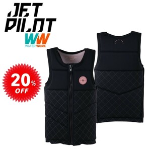 ジェットパイロット JETPILOT 2023 レディースベスト セール 20%オフ 送料無料 アリュール F/E ネオベスト JA23304CE ブラック 10/M