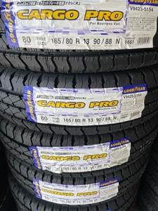 ◎グッドイヤー 在庫有 2023年製 カーゴプロ 165/80R13 90/88N (165R13 6PR 相当)4本セット送料込みで24,800円～