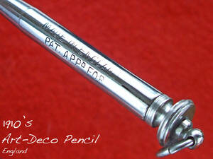 ◆美品◆1910年代製 アールデコペンシルイギリス◆ 1910’s Ring Top Art Deco Pencil ENGLAND ◆