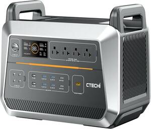 CTECHi ポータブル電源 大容量 リン酸鉄リチウムイオン電池 2073.6Wh 2時間フル充電 ポータブルバッテリー AC高出