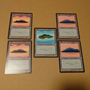 MTG マジック ザ ギャザリング 島 5枚 日本語 黒枠 