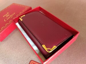 Cartier カルティエキーケース　6連キーフック　ボルドー　L3000156 未使用保管品　箱　ギャランティカード