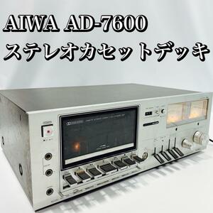 AIWA AD-7600 ステレオカセットデッキ アイワ 中古 オーディオ機器
