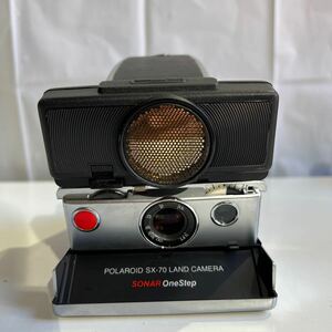 ★☆ 管S231030 a ☆★ POLAROID SX-70 LAND CAMERA SONAR Autofocus ポラロイド カメラ 動作未確認　ジャンク扱い