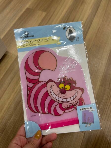 バイカットファスナーケース　小物入れ　トラベル　ディズニー　チシャ猫