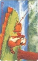 [ telephone card ] Rascal the Raccoon .. Japan animation free 178415 6A-A3012 unused *A rank 