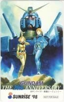 【テレカ】機動戦士ガンダム サンライズ'98 大河原邦男 安彦良和 6K-I1090 未使用・Aランク