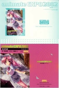 【テレカ】築地俊彦 駒都えーじ まぶらほ animate EXPO2002 富士見コレクティブルズ 台紙付 6M-A0071 未使用・Aランク