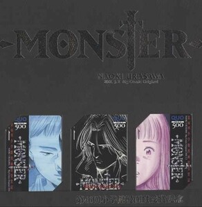 【クオカード】浦沢直樹 MONSTER モンスター 第46回小学館漫画賞受賞記念 3枚セットQUOカード 台紙付 1SGHT-M0037 未使用・Aランク