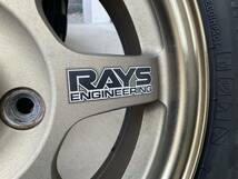 RAYS レイズ ボルクレーシング TE37 14インチ 5J ＋45 PCD100 4穴 軽量 鍛造 製造2002.7.9 1円スタート 売切り_画像8