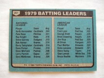 コンビネーション☆キースヘルナンデス&フレッドリン【Keith Hernandez & Fred Lynn】◆TOPPS 1980 LEADERS カージナルス レッドソックス_画像2