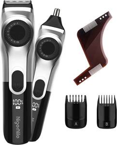  beard trimmer . barber's clippers nasal hair cutter [2023 debut IPX7 waterproof ]0.5~20mm 39 -step length adjustment 