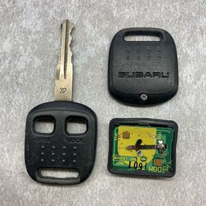 スバル SUBARU 純正 キーレス キー 鍵 2ボタン 2B 緑基盤 GREEN ボタン良好 動作未確認 プレオ サンバー R2 ミニカ ヴィヴィオ K50987