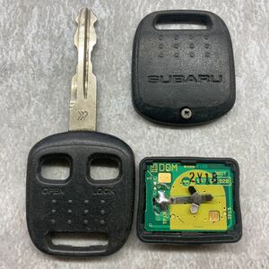 スバル SUBARU 純正 キーレス キー 鍵 2ボタン 2B 緑基盤 GREEN ボタン良好 プレオ サンバー レガシィ ミニカ ヴィヴィオ 動作未確認K51008