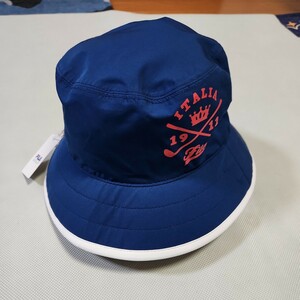 FILAゴルフ　レディースレインハット帽子　未使用保管品　タグ付き　定価3500円+税　フィラ　ネイビー　ネイビー　
