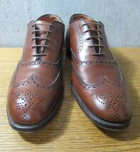 VINTAGE オールド 旧ロゴ★ALDEN/オールデン▲シューズ ウィングチップ 1975年製 11A ナローサイズ 希少サイズ_画像4