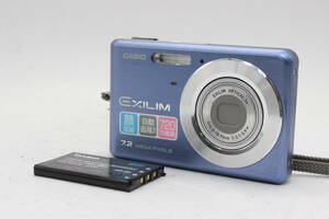 【返品保証】 カシオ Casio Exilim EX-Z77 ブルー 3x バッテリー付き コンパクトデジタルカメラ s1725