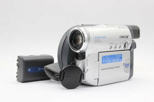 【返品保証】 【録画再生確認済み】ソニー Sony HANDYCAM DCR-DVD201 120x バッテリー付き ビデオカメラ s1811