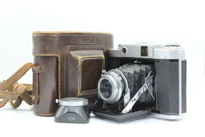 【返品保証】 マミヤ Mamiya-6 Olympus Zuiko F.C. 7.5cm F3.5 ケース付き 蛇腹カメラ s1969