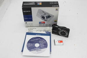 【美品 返品保証】 【元箱付き】ソニー Sony Cyber-shot DSC-WX1 ブラック 5x バッテリー付き コンパクトデジタルカメラ s1995