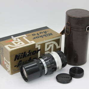 【訳あり品】 【元箱付き】ニコン Nikon Nikkor-Q Auto 20cm F4 前後キャップ ケース付き レンズ s2186の画像1