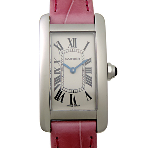 [. талант головной офис ]CARTIER Cartier Tank American часы SM WSTA0016 наручные часы женский DH70424