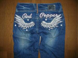 RED PEPPER レッドペッパー GOLD LABEL デニム ジーンズ SIZE 25【採寸結果】 ウエスト76cm 股上20cm股下80cm 