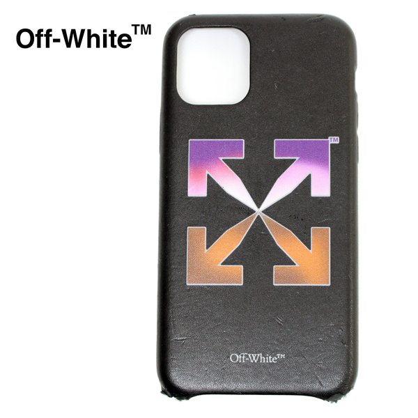 送料無料 Off White オフホワイト 中古美品 OWPA012R21LEA001 iPhone 11Pro iPhone/アイフォンケース