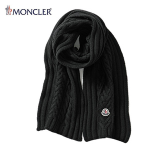 送料無料 132 MONCLER モンクレール 9974400 A9146 ブラック マフラー SCIARPA