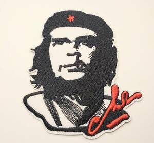 送料無料　チェ・ゲバラ　革命家　キューバ革命　医師　アイロン　刺繍　ワッペン　アメリカン雑貨　スマアク