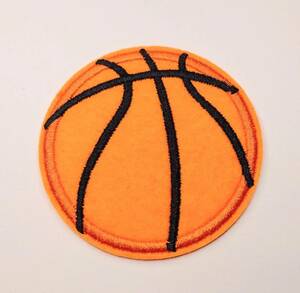 送料無料　バスケットボール　部活　スポーツ　アイロン　刺繍　ワッペン　アメリカン雑貨　スマアク