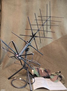 ★★実物 AV2055-3 UHF SATCOM Antenna アンテナ ケーブル ポーチ放出品セット ★★海兵隊 USMC CCT JTAC TACP prc peq psq