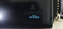 LANVIN Blue ランバン ブルー 長財布 メンズ_画像5