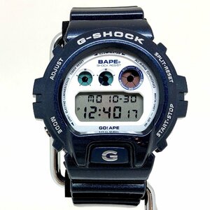 極美品 G-SHOCK ジーショック CASIO カシオ 腕時計 DW-6900 アベイシングエイプ APE コラボ 三つ目 デジタル クォーツ 【ITT87FSHRFT8】