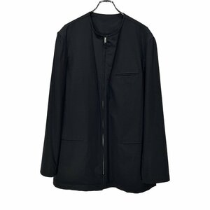 Y's for men 【men3303I】 ウールギャバジンジップアップノーカラージャケット ブルゾン Yohji Yamamoto Pour Homme ヨウジヤマモト AR