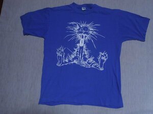 ★■70~80年代ビンテージ■ARTEX　Tシャツ青シングルステッチ■