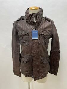 3 Abahouse leather jacket ABAHOUSE tea sheepskin 