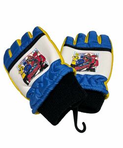 tomokni Special Mission Squadron Go Busters snow glove ski gloves gloves for children Kids 5 -years old ~6 -years old for light blue × yellow color 