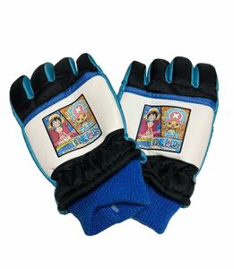tomokniONEPIECE One-piece rufi× chopper snow glove ski gloves gloves for children Kids 5 -years old ~6 -years old black color × light blue 