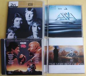 【エイジア/ASIA】ベスト盤CD 2枚 「The Definitive Collection」他1枚+ CD「Over The Top：OST」 + DVD「The Best Of ASIA」