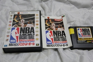 MD NBAプロバスケットボール アクレイムジャパン 箱説付 EM20012 ブルズvsレイカーズ 検索 セガ メガドライブ カセット