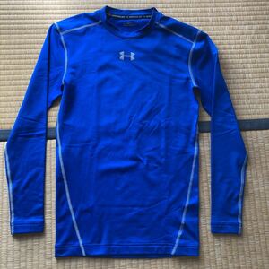 UNDER ARMOUR 長袖シャツ MD 青 コールドギア コンプレッション l/s ロングスリーブ インナー M CG ロンT 丸首 RYL