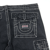 【新品】True Religion カーゴパンツ 32インチ 黒 メンズ トゥルーレリジョン ANTHONY CARGO パンツ ゆったり 太め USAモデル 231024-3-1_画像8