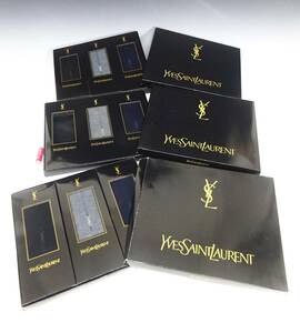 ◆(TD) イヴサンローラン 靴下 9足 セット 未使用 25cm 箱付き Yves Saint Laurent ロゴ メンズ 紳士用 スーツ ファッション雑貨