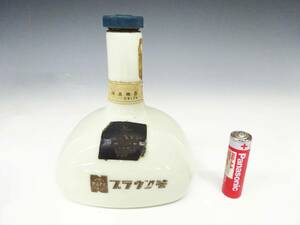 ◆(NS) 古酒 ナショナル national DAIKOKU CURACAO 強酒精酒 ブラウン管型 酒 高さ 約12.5㎝ 約350g 陶器 ビンテージ コレクション 企業物