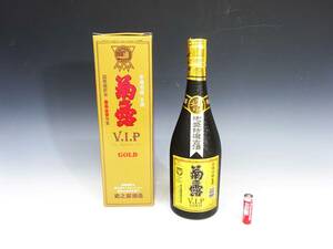 ◆(TH) 未開栓 本場泡盛 古酒 菊乃露 V.I.P GOLD モンドセレクション最高金賞受賞 箱付き 沖縄県 菊乃露酒造 720ml 30％ アルコール